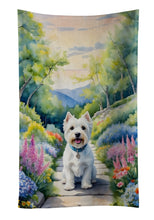Load image into Gallery viewer, Westie Spring Path Kitchen Towel