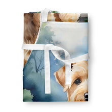 Load image into Gallery viewer, Wheaten Terrier Spring Path Apron – Artist-Designed Kitchen, BBQ &amp; Craft Apron