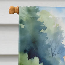 Load image into Gallery viewer, Wheaten Terrier Spring Path House Flag