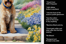 Load image into Gallery viewer, Wheaten Terrier Spring Path Kitchen Towel