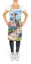 Load image into Gallery viewer, Whippet Spring Path Apron – Artist-Designed Kitchen, BBQ &amp; Craft Apron