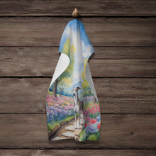 Load image into Gallery viewer, Whippet Spring Path Kitchen Towel