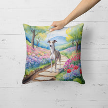 Load image into Gallery viewer, Whippet Spring Path Throw Pillow