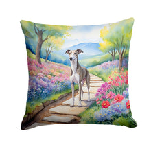 Load image into Gallery viewer, Whippet Spring Path Throw Pillow