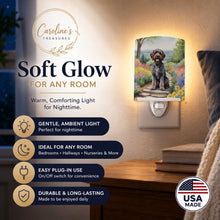 Load image into Gallery viewer, Wirehaired Pointing Griffon Spring Path Ceramic Night Light Compact, UL-Certified, Ideal for Bedroom, Bathroom, Nursery, Hallway, Kitchen, 6x4x3, Multicolor