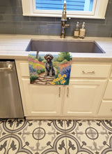 Load image into Gallery viewer, Wirehaired Pointing Griffon Spring Path Kitchen Towel