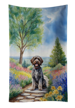 Load image into Gallery viewer, Wirehaired Pointing Griffon Spring Path Kitchen Towel