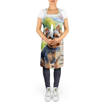 Load image into Gallery viewer, Yorkshire Terrier Spring Path Apron – Artist-Designed Kitchen, BBQ &amp; Craft Apron