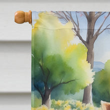 Load image into Gallery viewer, Yorkshire Terrier Spring Path House Flag