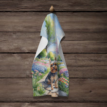 Load image into Gallery viewer, Yorkshire Terrier Spring Path Kitchen Towel