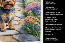 Load image into Gallery viewer, Yorkshire Terrier Spring Path Kitchen Towel