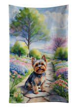 Load image into Gallery viewer, Yorkshire Terrier Spring Path Kitchen Towel