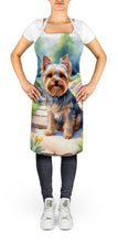 Load image into Gallery viewer, Yorkshire Terrier Spring Path Apron – Artist-Designed Kitchen, BBQ &amp; Craft Apron