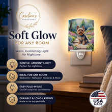 Load image into Gallery viewer, Yorkshire Terrier Spring Path Ceramic Night Light Compact, UL-Certified, Ideal for Bedroom, Bathroom, Nursery, Hallway, Kitchen, 6x4x3, Multicolor