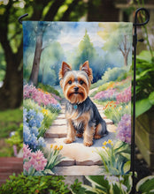 Load image into Gallery viewer, Yorkshire Terrier Spring Path Garden Flag  – Dog-Themed Floral Outdoor Decor