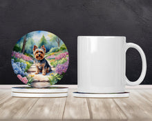 Load image into Gallery viewer, Yorkshire Terrier Spring Path Large Sandstone Coasters Pack of 4