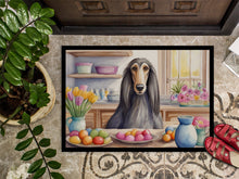 Load image into Gallery viewer, Decorating Easter Afghan Hound Doormat