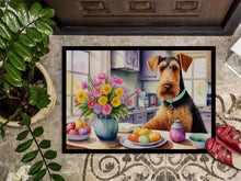 Load image into Gallery viewer, Decorating Easter Airedale Terrier Doormat