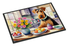 Load image into Gallery viewer, Decorating Easter Airedale Terrier Doormat