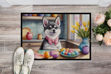 Load image into Gallery viewer, Decorating Easter Alaskan Klee Kai Doormat