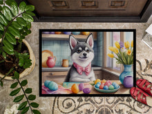Load image into Gallery viewer, Decorating Easter Alaskan Klee Kai Doormat