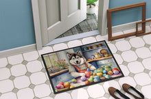 Load image into Gallery viewer, Decorating Easter Alaskan Malamute Doormat