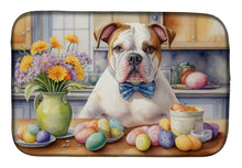 Load image into Gallery viewer, Decorating Easter American Bulldog Dish Drying Mat