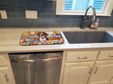 Load image into Gallery viewer, Decorating Easter American English Coonhound Dish Drying Mat