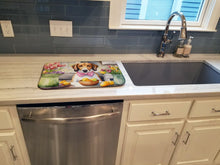 Load image into Gallery viewer, Decorating Easter American Foxhound Dish Drying Mat