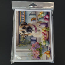 Load image into Gallery viewer, Decorating Easter Anatolian Shepherd Dog Greeting Cards - Blank Note Cards – 8-Pack of Artist-Designed Cards with Envelopes