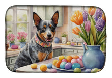 Load image into Gallery viewer, Decorating Easter Australian Cattle Dog Dish Drying Mat