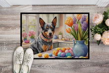 Load image into Gallery viewer, Decorating Easter Australian Cattle Dog Doormat