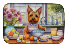 Load image into Gallery viewer, Decorating Easter Australian Terrier Dish Drying Mat