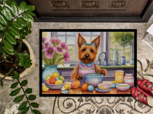 Load image into Gallery viewer, Decorating Easter Australian Terrier Doormat