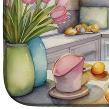 Load image into Gallery viewer, Decorating Easter Beagle Dish Drying Mat