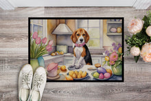 Load image into Gallery viewer, Decorating Easter Beagle Doormat-24x36 Indoor / Outdoor Rug | Made in USA
