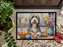 Load image into Gallery viewer, Decorating Easter Bearded Collie Doormat