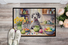 Load image into Gallery viewer, Decorating Easter Bedlington Terrier Doormat-24x36 Indoor / Outdoor Rug | Made in USA