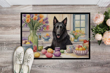 Load image into Gallery viewer, Decorating Easter Belgian Sheepdog Doormat