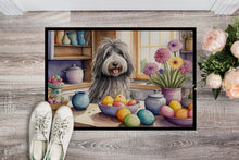 Load image into Gallery viewer, Decorating Easter Bergamasco Sheepdog Doormat-24x36 Indoor / Outdoor Rug | Made in USA