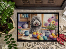 Load image into Gallery viewer, Decorating Easter Bergamasco Sheepdog Doormat