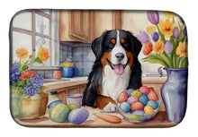 Load image into Gallery viewer, Decorating Easter Bernese Mountain Dog Dish Drying Mat