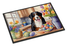 Load image into Gallery viewer, Decorating Easter Bernese Mountain Dog Doormat