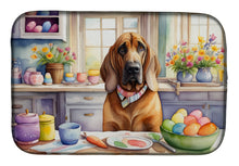 Load image into Gallery viewer, Decorating Easter Bloodhound Dish Drying Mat