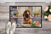 Load image into Gallery viewer, Decorating Easter Bloodhound Doormat