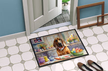 Load image into Gallery viewer, Decorating Easter Bloodhound Doormat