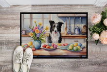 Load image into Gallery viewer, Decorating Easter Border Collie Doormat-24x36 Indoor / Outdoor Rug | Made in USA