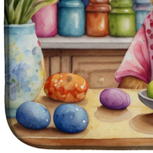 Load image into Gallery viewer, Decorating Easter Border Terrier Dish Drying Mat