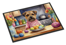 Load image into Gallery viewer, Decorating Easter Border Terrier Doormat