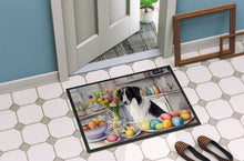 Load image into Gallery viewer, Decorating Easter Borzoi Doormat - 18X27 Indoor / Outdoor Rug | Made in USA